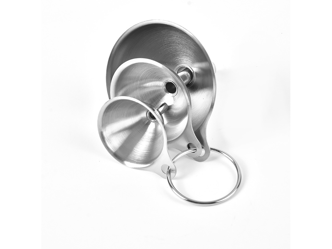 3x Funil De Óleo De Aço Inoxidável Funil De Metal Com Anel Pendurado SUNNY SPACES