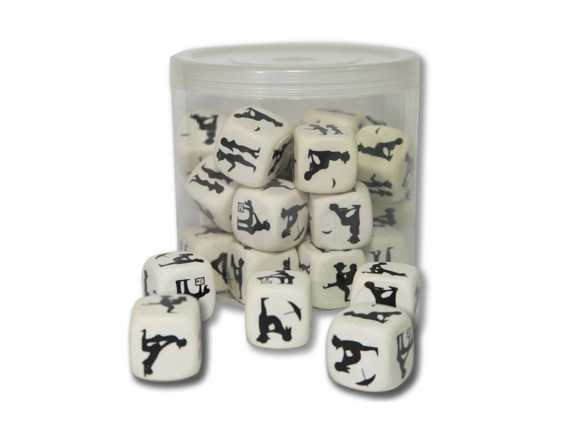 Jogo de Dados Erótico DIVERTYSEX Branco 25 Unidades