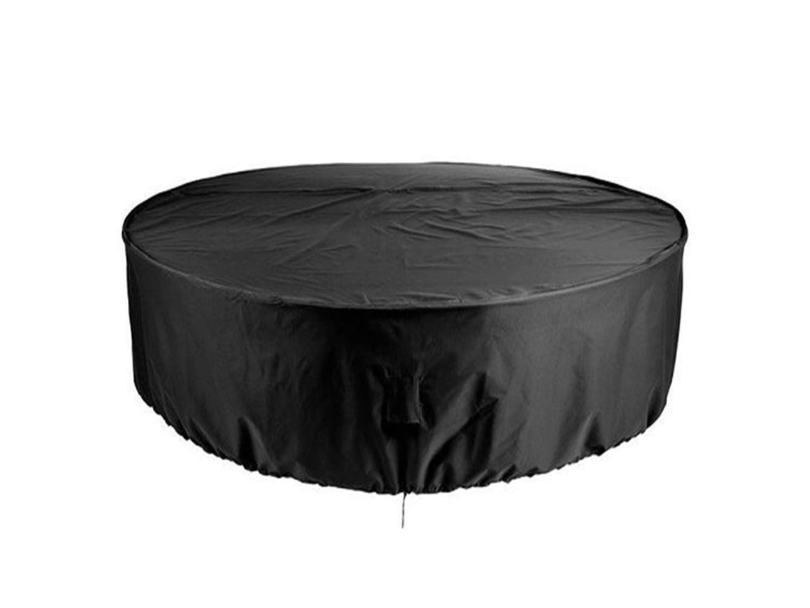 Capa Para Mesa De Jardim Redonda 230x110cm,impermeável E Resistente,proteção Uv E Antipoeira Para Móveis De Terraço E Cadeiras Btforus