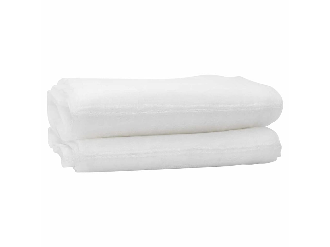 Conjunto 1 Proteção De Plantas Vidaxl Branco Polietileno (2 X 10 M)