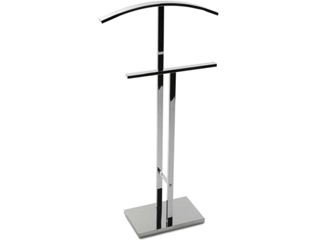 Cabide de pé SIMPLE QUARTO AÇO PRATA BRILHO