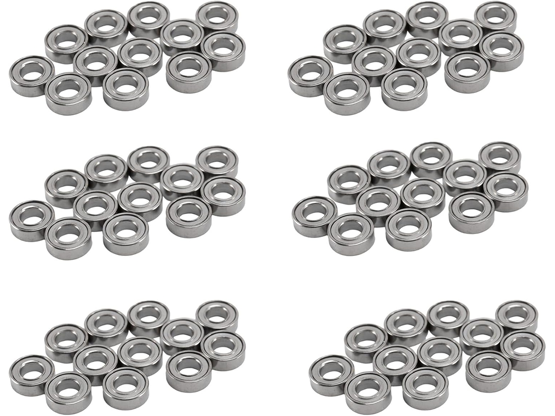 Conjunto de 72 Rolamentos de Aço 3x6x2mm para Acessórios de Montagem C14 C24 C34 C44 Mn D90 Mn 90 Mn99s SFUSHOS