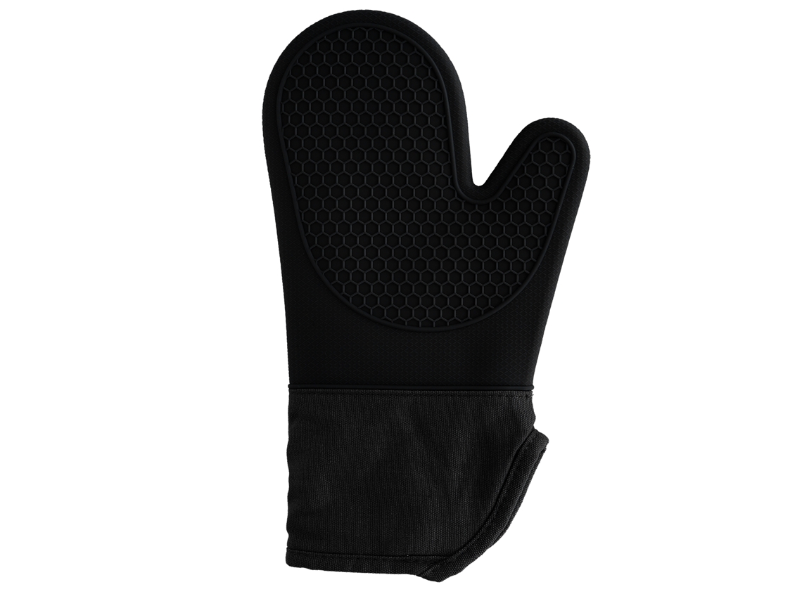 Luva De Silicone E Algodão Para Forno Luvas Resistentes Ao Calor Para Forno De Micro Ondas Home Bakeryblack