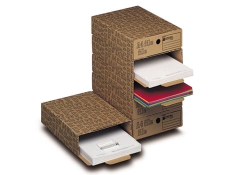 Organizador de arquivos KING MEC Cf6 A4 marrom