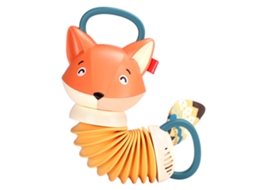 Primerox brinquedo Acordeão Infantil Raposa Educativo Musical para Bebês e Crianças