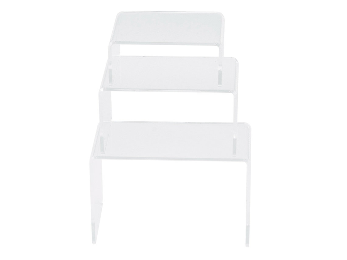 3pcs/set Prateleira de Exibição Transparente para Bonecas, Brinquedos e Jóias, em Acrílico com MARCA