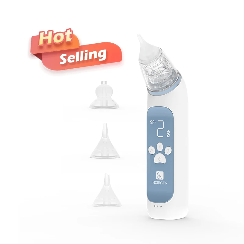 Aspirador Nasal A Vácuo Para Bebês (branco) Com 3 Velocidades Ajustáveis