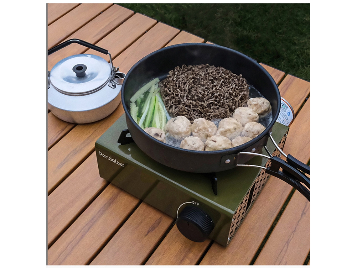 Estufa de Camping Portátil 2000w com Saco de Armazenamento
