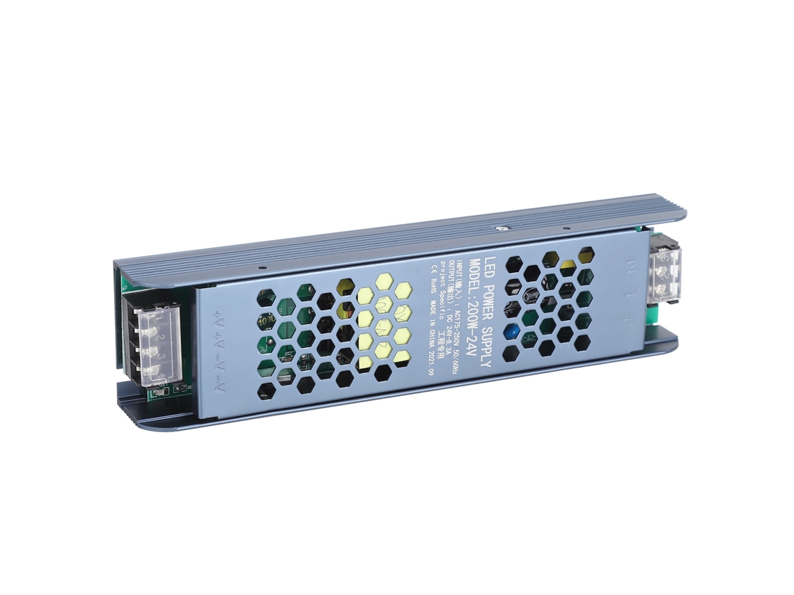 Driver De Alimentação Led Transformador 200w Preto