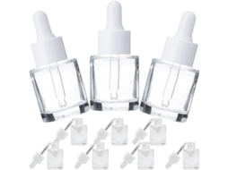 Pacote Com 10 Frascos Conta-gotas De Vidro De 20ml