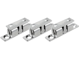 Conjunto De 3 Fechos Esfera Com Mola Rolete Duplo Portas Armário E Cozinha