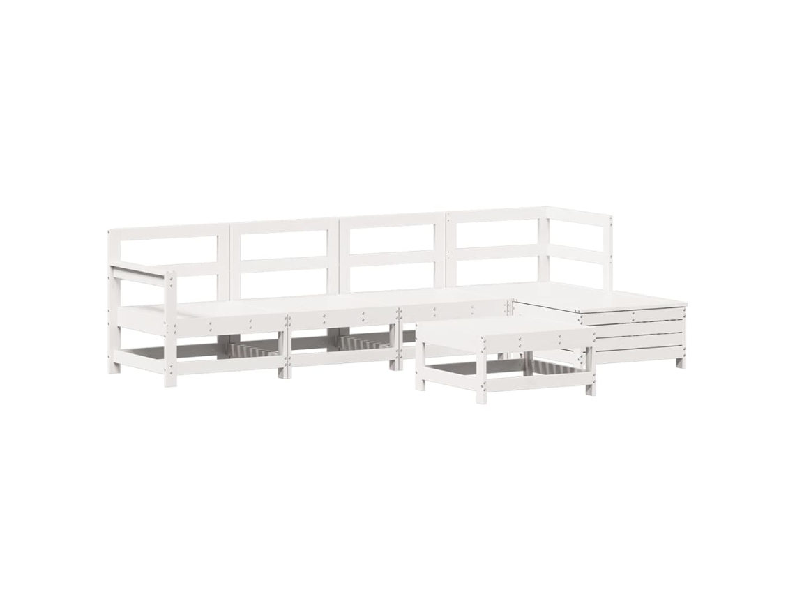 Garden Sofa Set, Garden Sofa Sets Vidaxl Branco Madeira De Pinho (n/a)