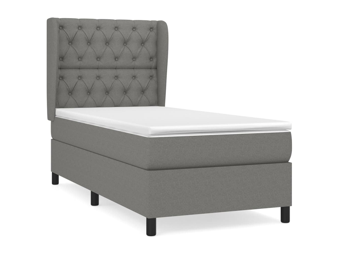 Box Spring Bed, Box Spring Beds Vidaxl Cinzeto Tecido (80 X 200 Cm)