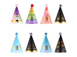 8pcs Chapéu De Aniversário Allinless