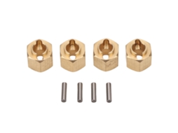 4pcs Adaptador De Hub Hexa De Latão Para Traxxas Trx4m Carro De Crawler 1/18 Acessórios Rc 6mm