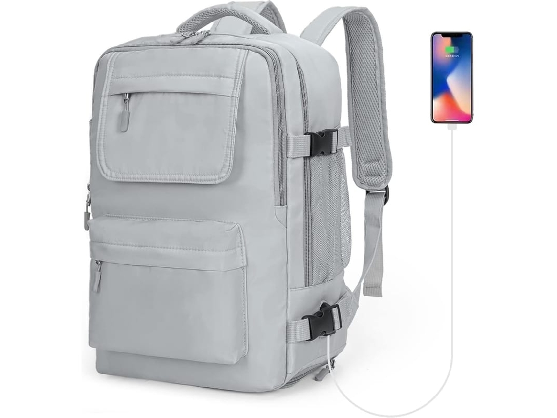 Mochila De Viagem Ryanair Bolsa De Mão Abaixo Do Assento Com Porta Usb E Compartimento Para Sapatos 14" Pc