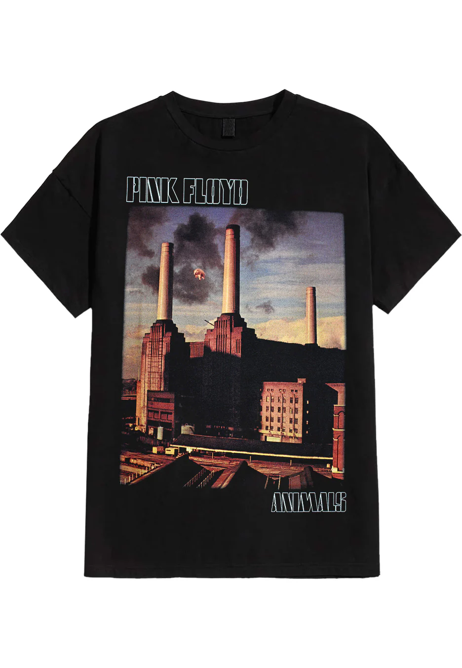 Size:s Rockinstone Pink Floyd - Animals Poster - T-shirt Unisex Adults