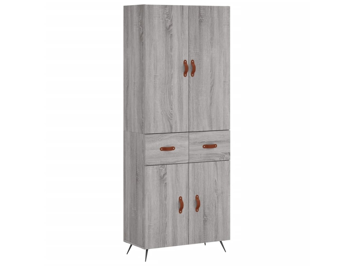 Guarda-roupa alto em madeira Sonoma Cinza, exclusivo da Maison (69,5 x 34 x 180 cm)