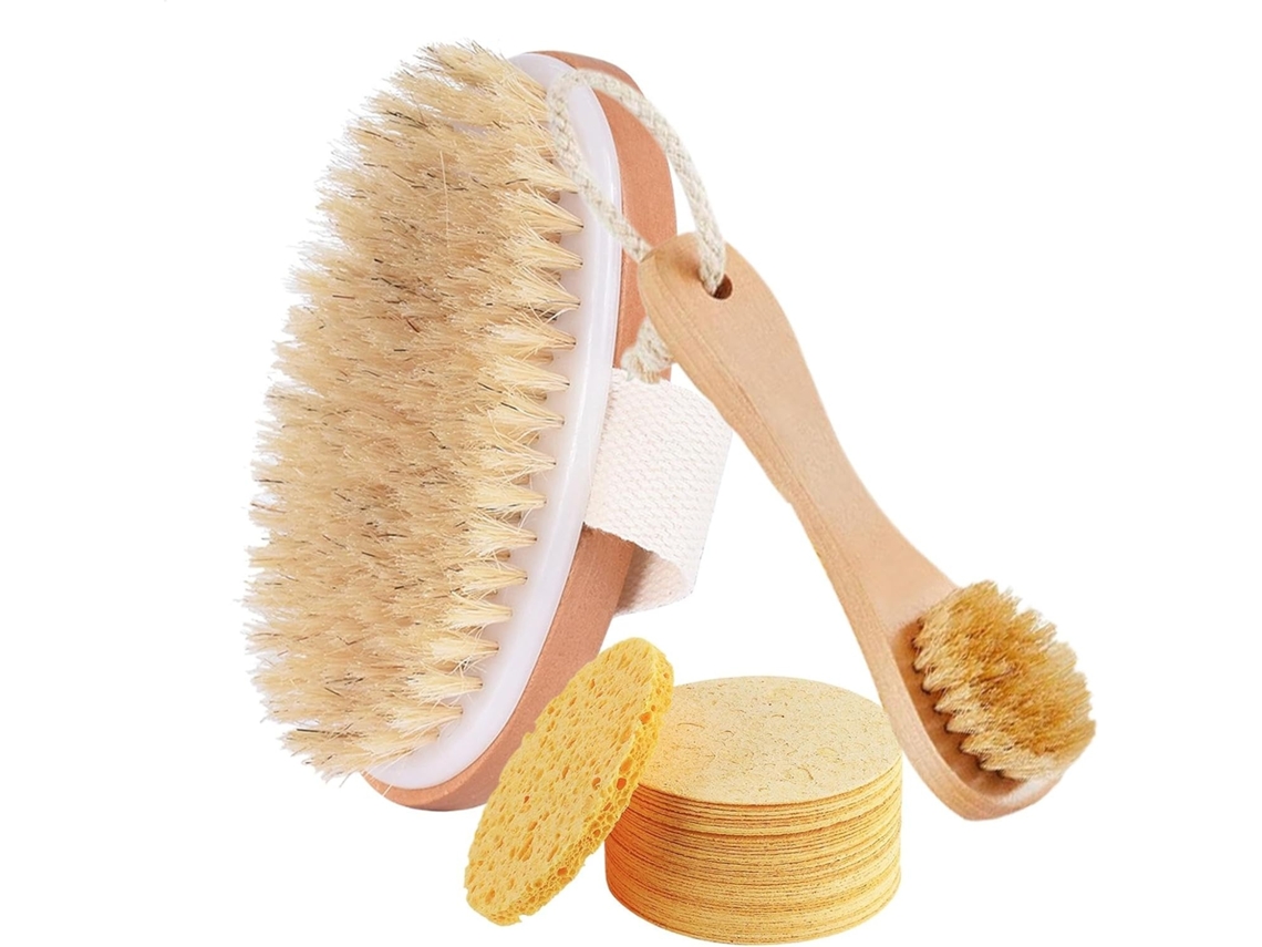 Lurelia Escova Corporal De Sisal Para Banho Diário, Fibra De Sisal, Cerdas Macias E Limpeza Profunda