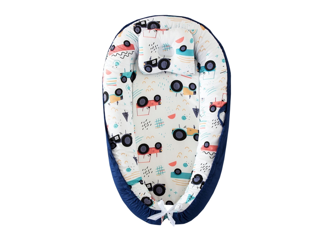 Cama De Bebê Bionica Meia Cama (bolsa 85*55*15cm Trator Azul)