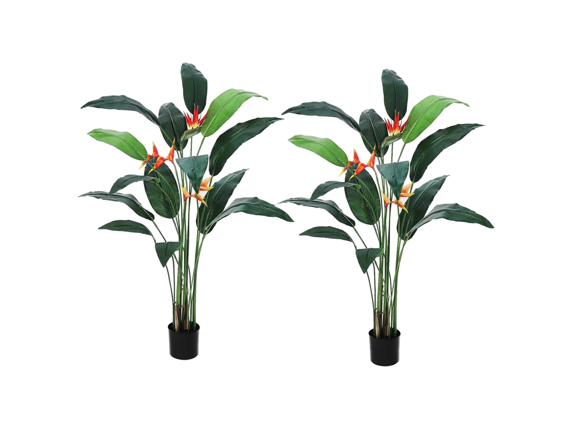 Planta Artificial, Design Realista, Uso Interno, 2pçs, 180cm