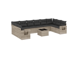 Garden Sofa Set, Garden Sofa Sets Vidaxl Cinzeto Rattan / Vime (n/a)