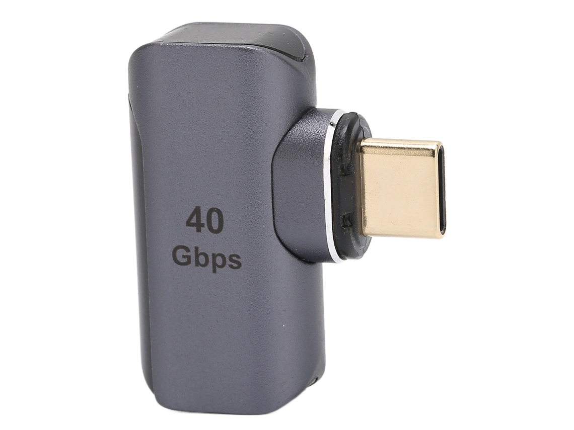 Adaptador Magnético Usb C Mali Carregamento Rápido 40gbps 8k, Ângulo Direito