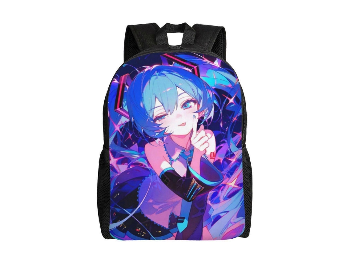 Mochila Hatsune Miku R47 Para Escola E Trabalho, Leve E À Prova Dágua, Mochila Estilosa Para Estudantes E Adultos H47 Olysi Shop