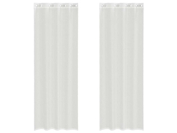 Voile Curtain, Voile Curtains Vidaxl Branco Tecido (140 X 300 Cm)
