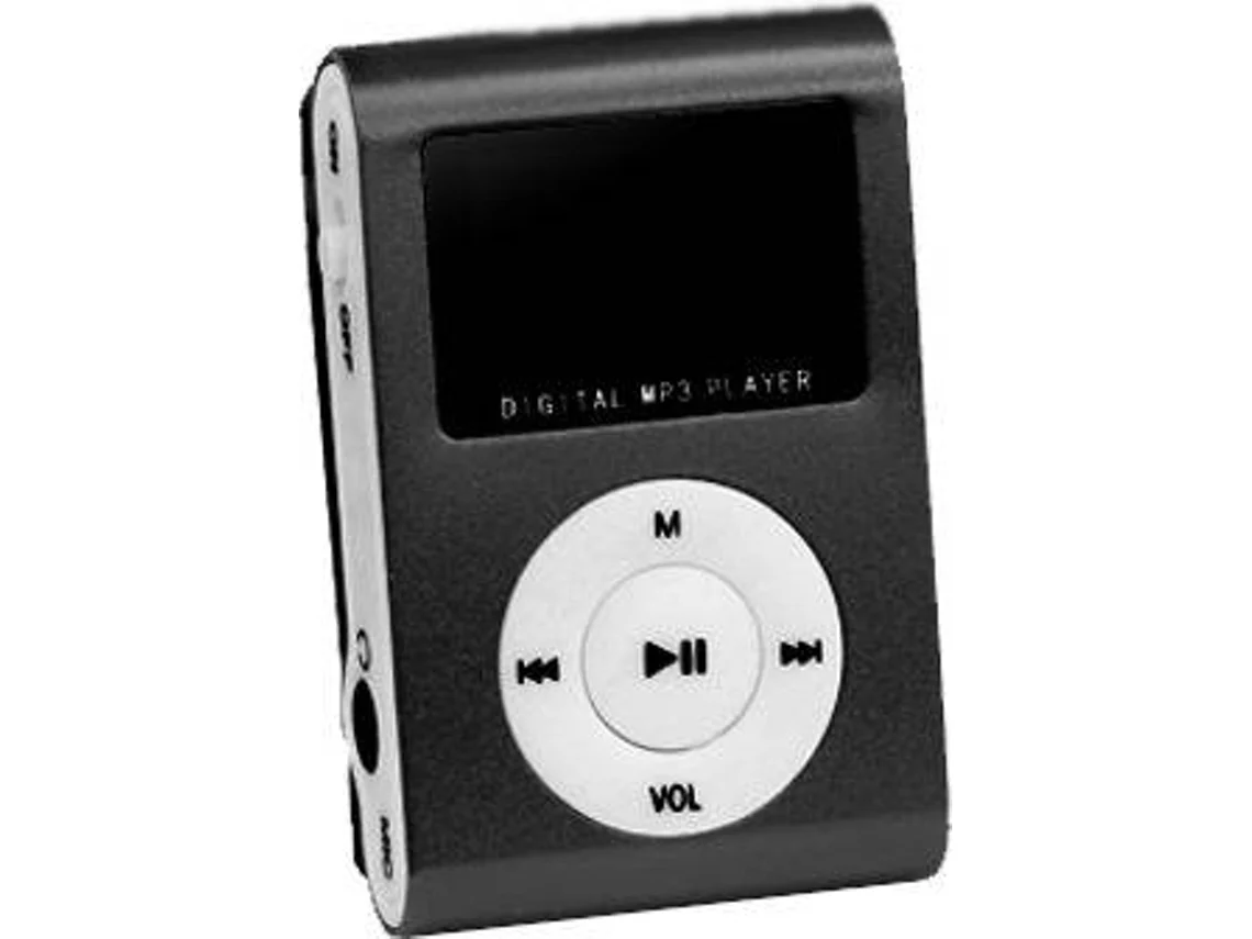 Leitor Mp3 Com Auriculares  394521 Preto*