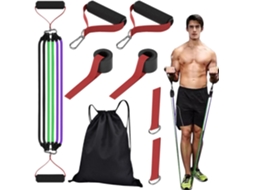 Conjunto De Faixas Elásticas Resistência Para Exercícios Físicos | Acessórios Látex Natural | Equipamento