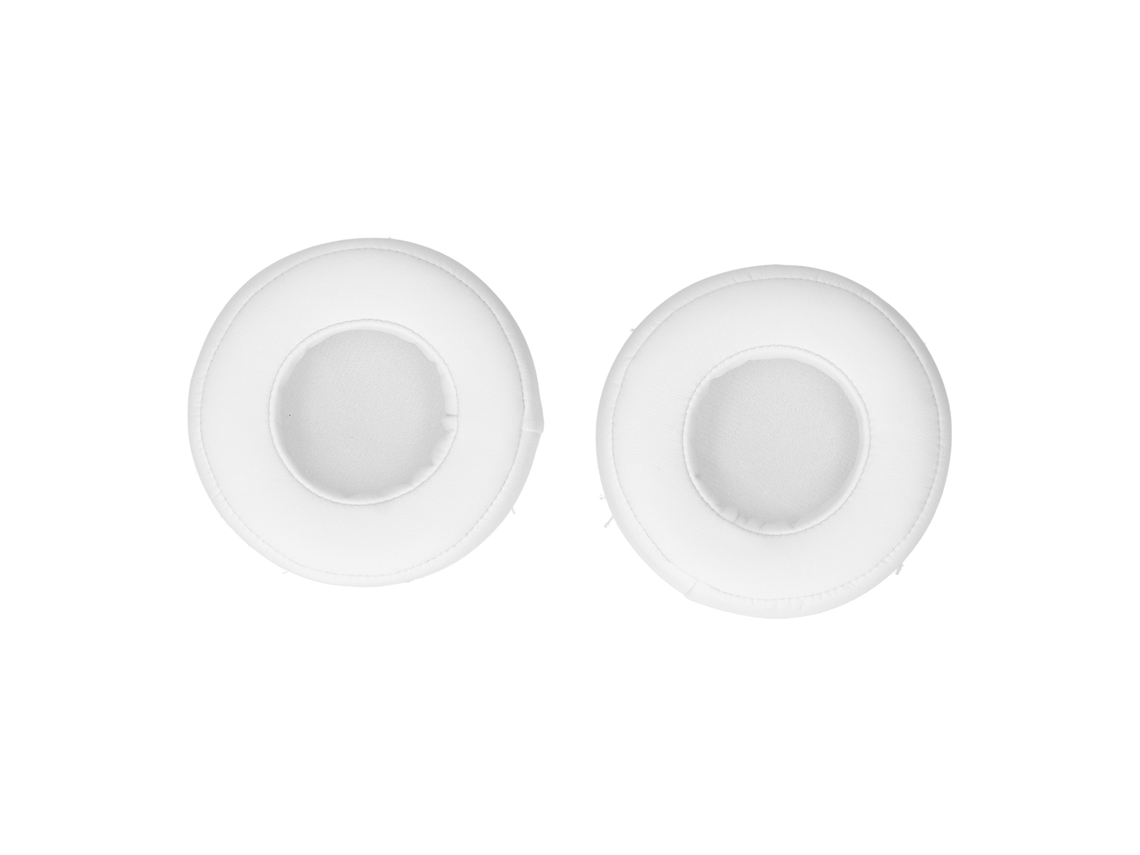Almofadas de reposição para auriculares Monster Pro, espuma e couro sintético branco | S/MARCA