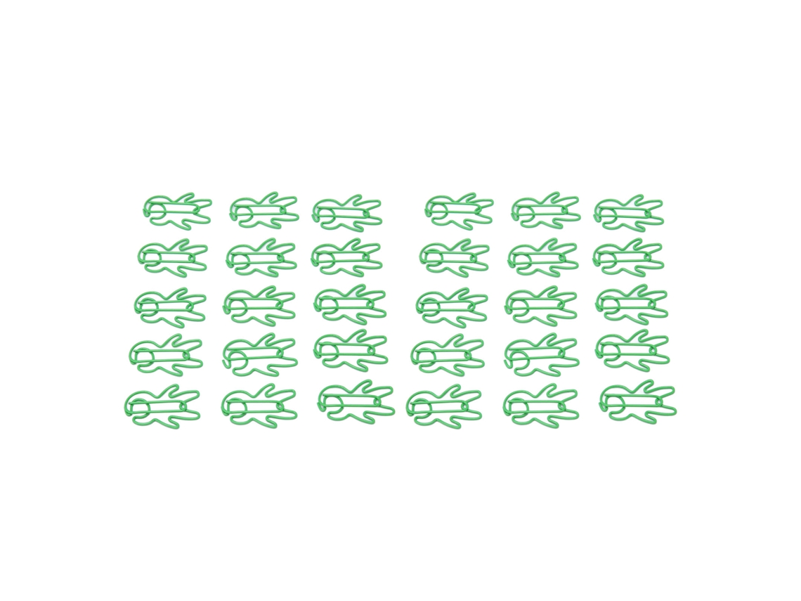 30 prendedores metálicos antiderrapantes em formato humano, pequenos e portáteis, multiuso, para casa, escola e mesa.