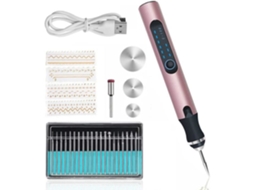 Kit de ferramentas de gravação elétrica recarregável usb, mini caneta de gravação, ferramenta rotativa sem fio para escultura em vidro, 72 SSS