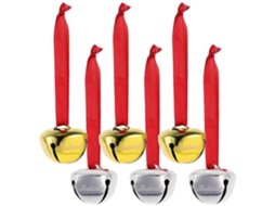 Enfeite De Natal De Metal Dourado Com Letras Believe Olysi Shop (pacote Com 6)