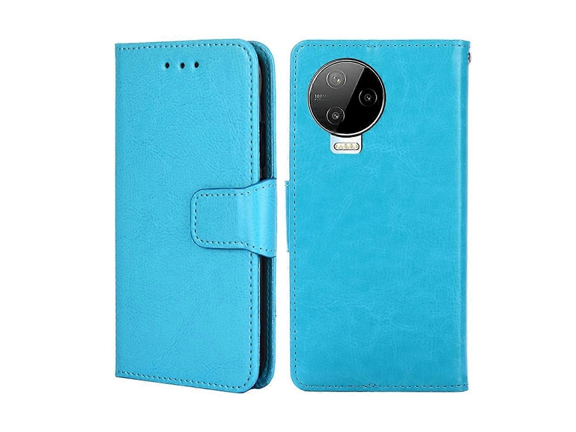 Capa De Celular Em Couro Com Textura De Cristal Para Infinix Note 12 Pro 4g / Note 12 2023