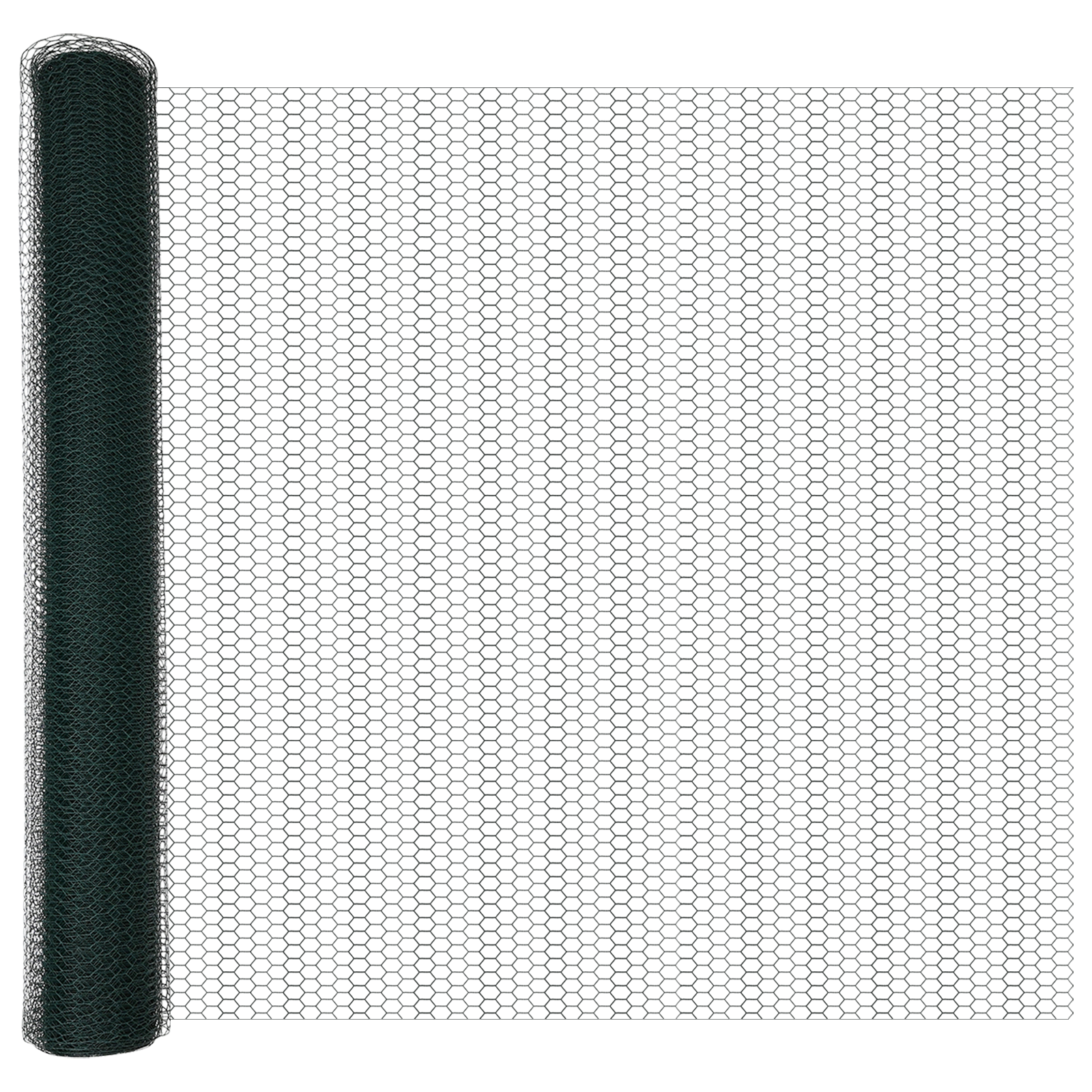 Conjunto 1 Cerca Hexagonal Vidaxl Verde Pvc (1,4 X 10 M)
