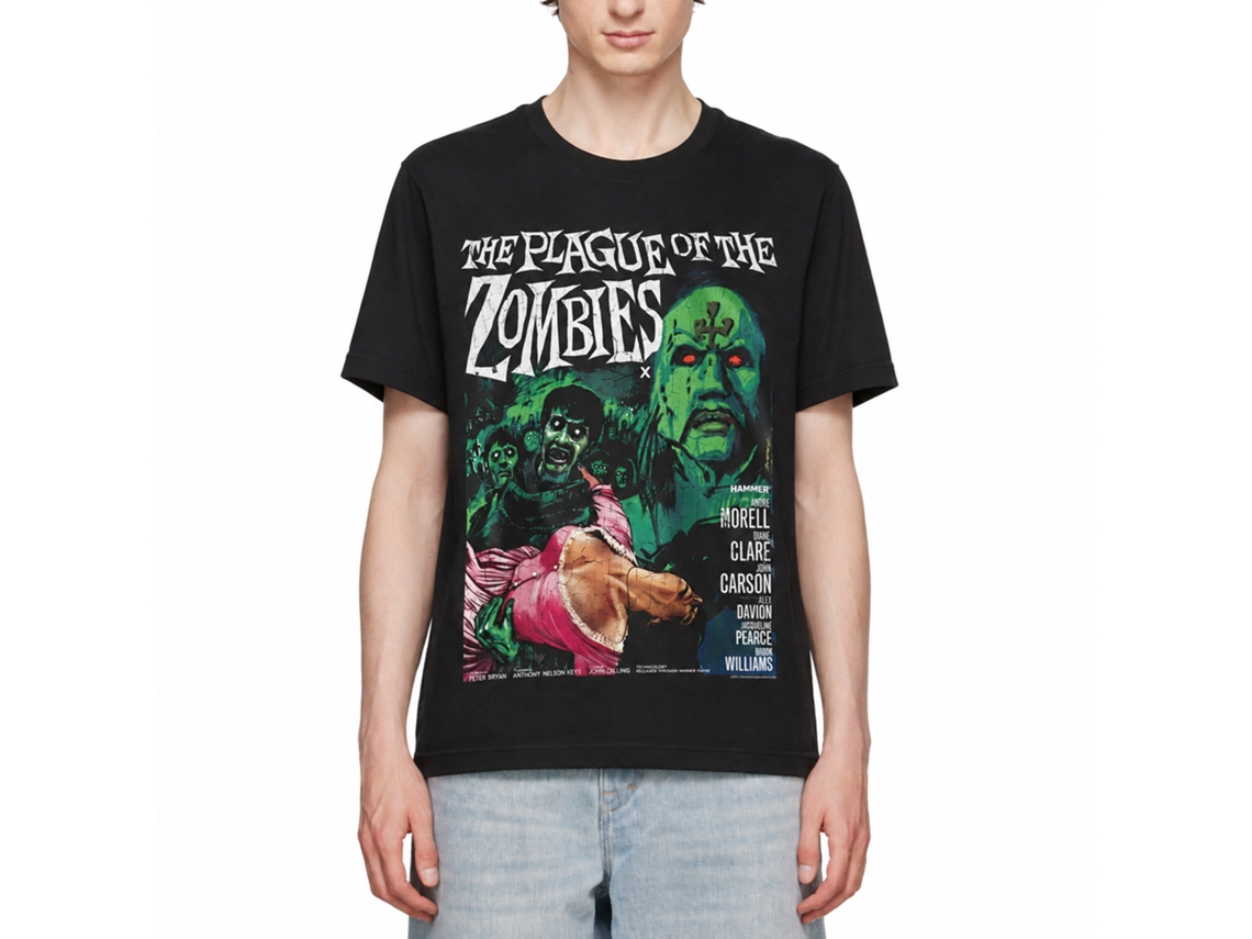 Rockinstone Horror Movies Plague Of The Zombies Black Adult T-shirt Size:l