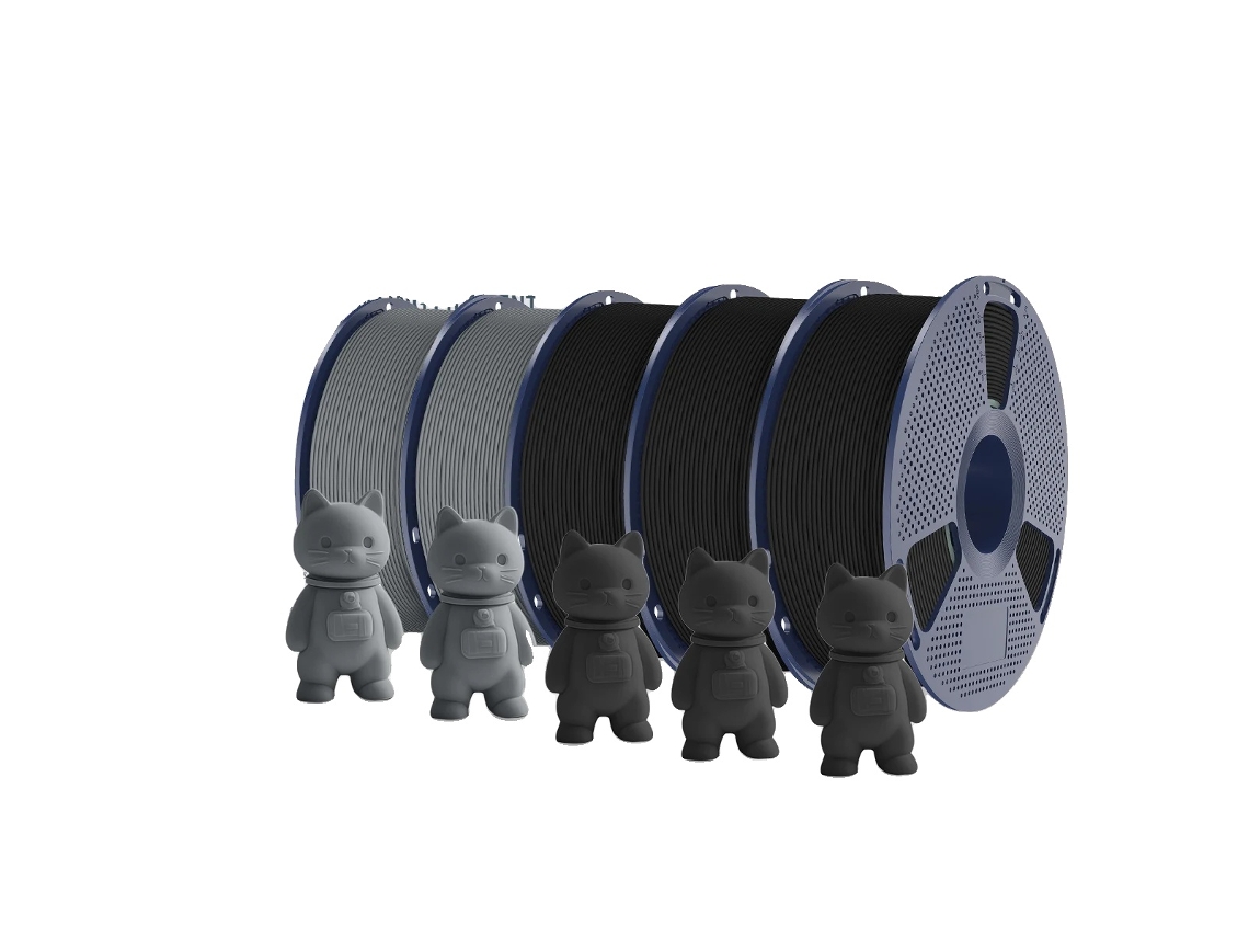 Filamento 3d, Diã¢metro De 1,75 Mm, Material Pla Ecolã³gico, 2preto 3cinza Oem