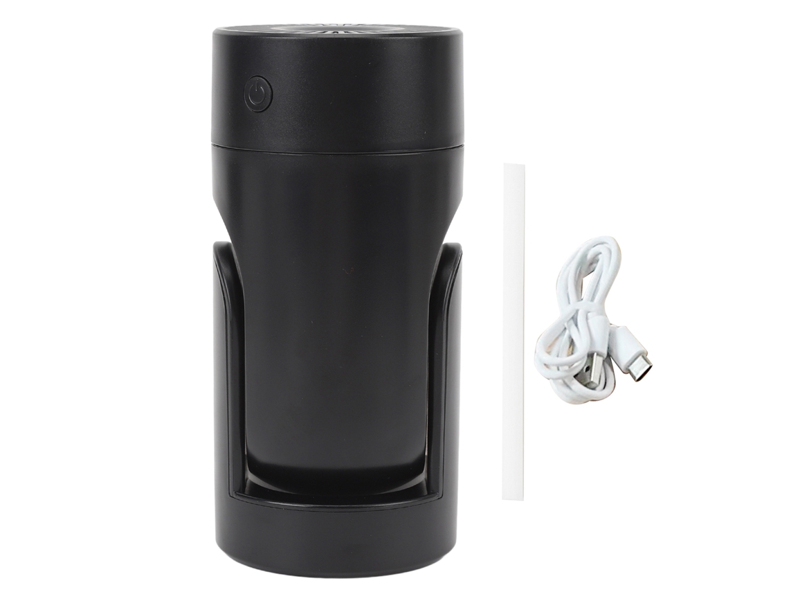 Humidificador portátil mini silencioso névoa fria rotação 360 graus USB carro escritório casa preto S/MARCA