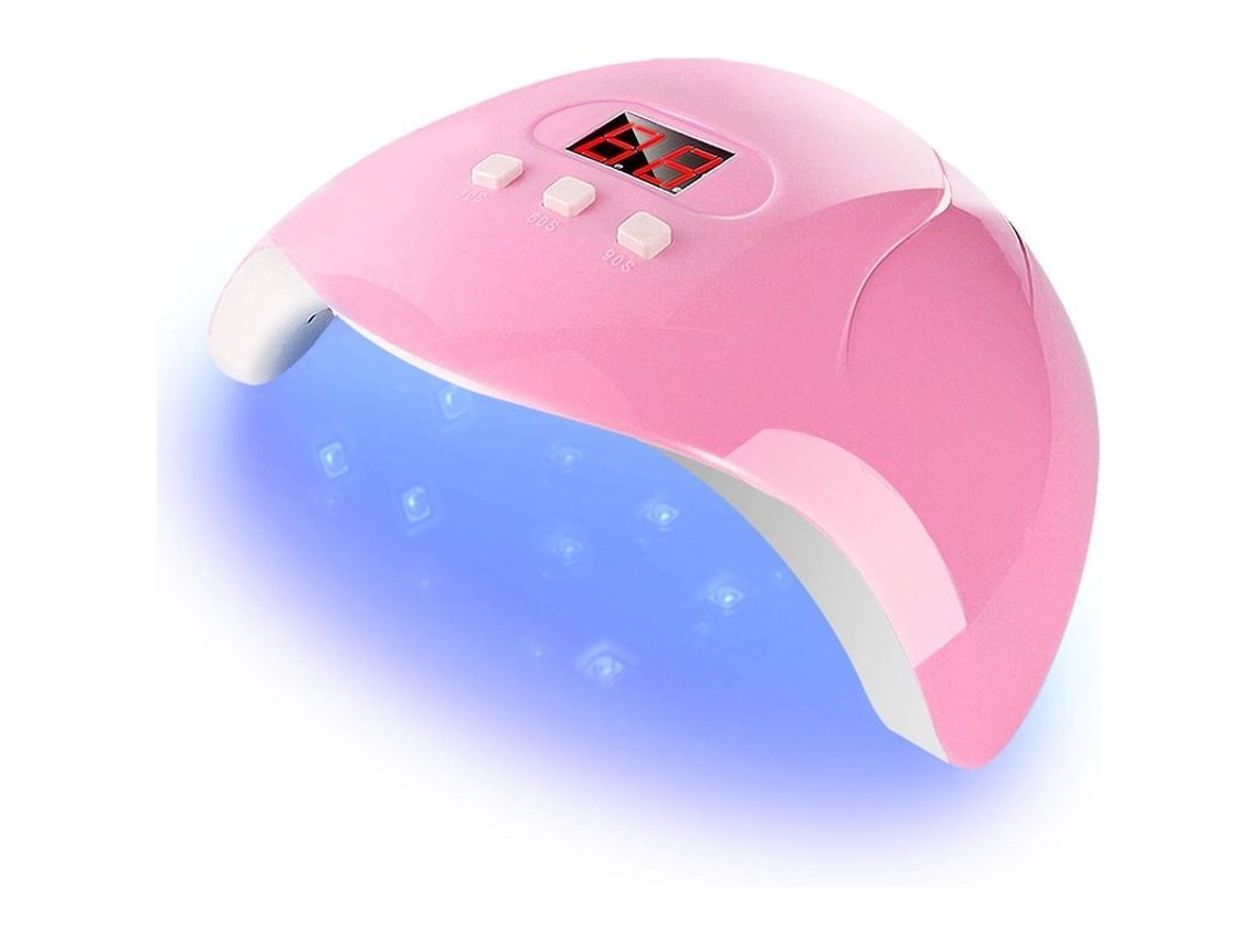 Lâmpada UV LED de 54W, profissional, rápida, com temporizadores, para gel | S/MARCA