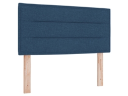 Conjunto 1 Móveis Para Cabeceira Vidaxl Azul Tecido (100 Cm)