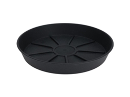 Pires para vaso de flores de plástico IPAE-PROGARDEN Antracite 18 cm