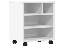 Printer Stand, Printer Stands Vidaxl Branco Madeira Processada