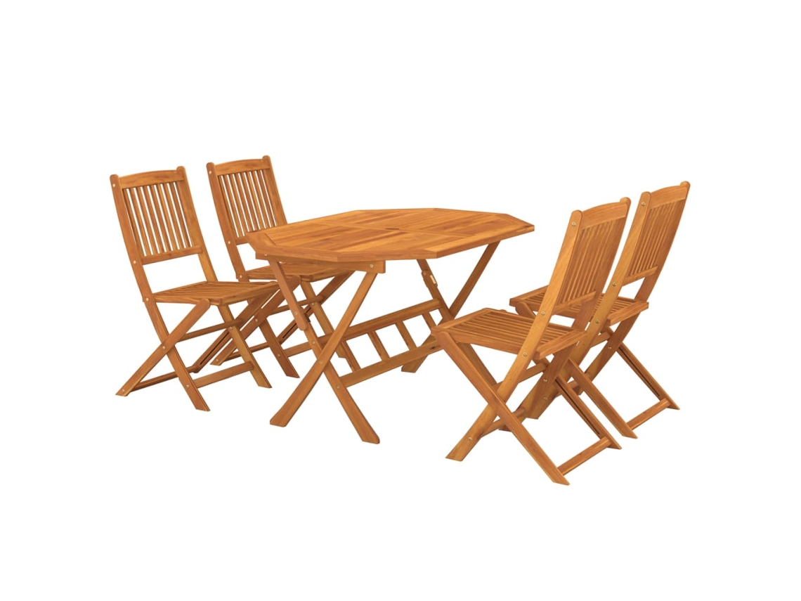 Dining Set, Dining Sets Vidaxl Marrom Madeira De Acácia (n/a)