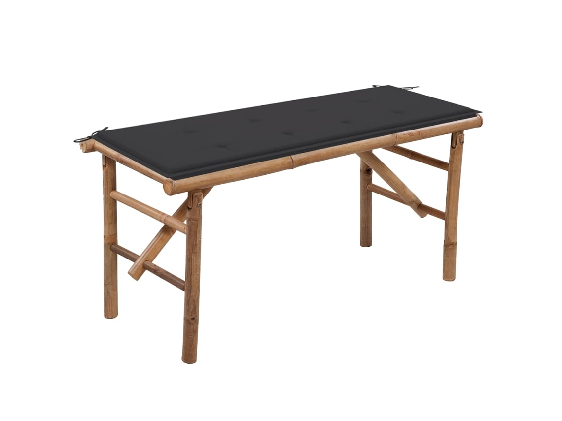 Garden Bench, Garden Benches Vidaxl Antracite Bambu (120 X 50 X 4 Cm)