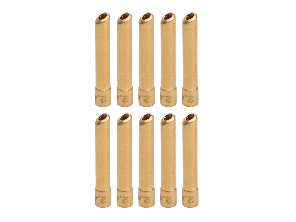 Conjunto de 10 Pontas de Fixação Wedge Collet 3/32 polegadas 2,4mm para Tocha TIG S/MARCA