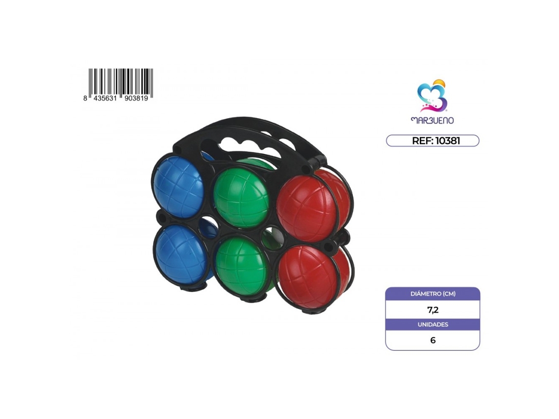Conjunto De Petanca Marbueno 6 Unidades Para Jardim E Praia Marbueno Summer