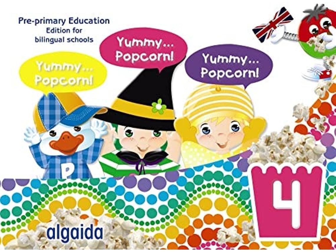 Livro Inf 4 Años Yummy Popcorn 2022 Da Editorial Algaida De María Dolores Campuzano Valiente (inglês)