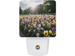 Luminária Noturna De Parede Com Sensor Crepuscular, Led 0,5 W, Design